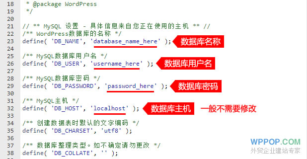 WordPress數(shù)據(jù)庫配置